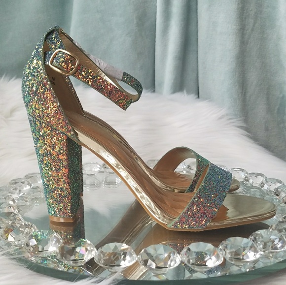 iridescent glitter shoes
